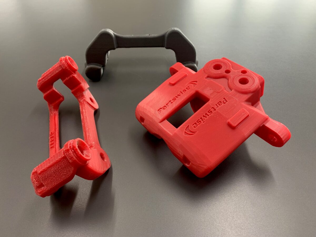 Photo of a 3d printed Holden Commodore rear caliper.