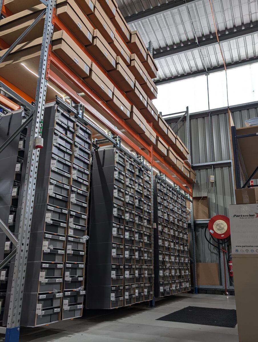 A photo of a Storganizer, housing thousands of part numbers
