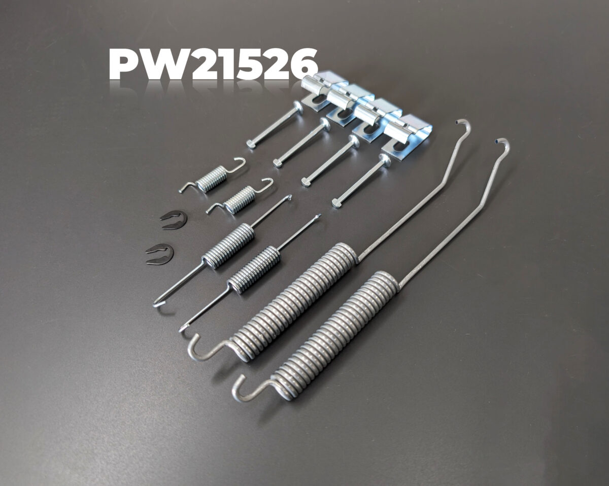 Photo of the drum brake hardware kit, PW21526